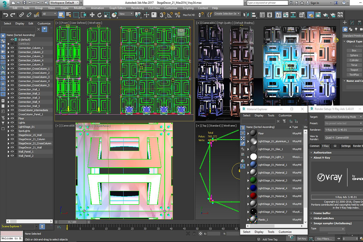 Stage Decor Collection 3 -  (9 PCS), an Architecture 3D Model by akerStudio (Photo 35 of 64)