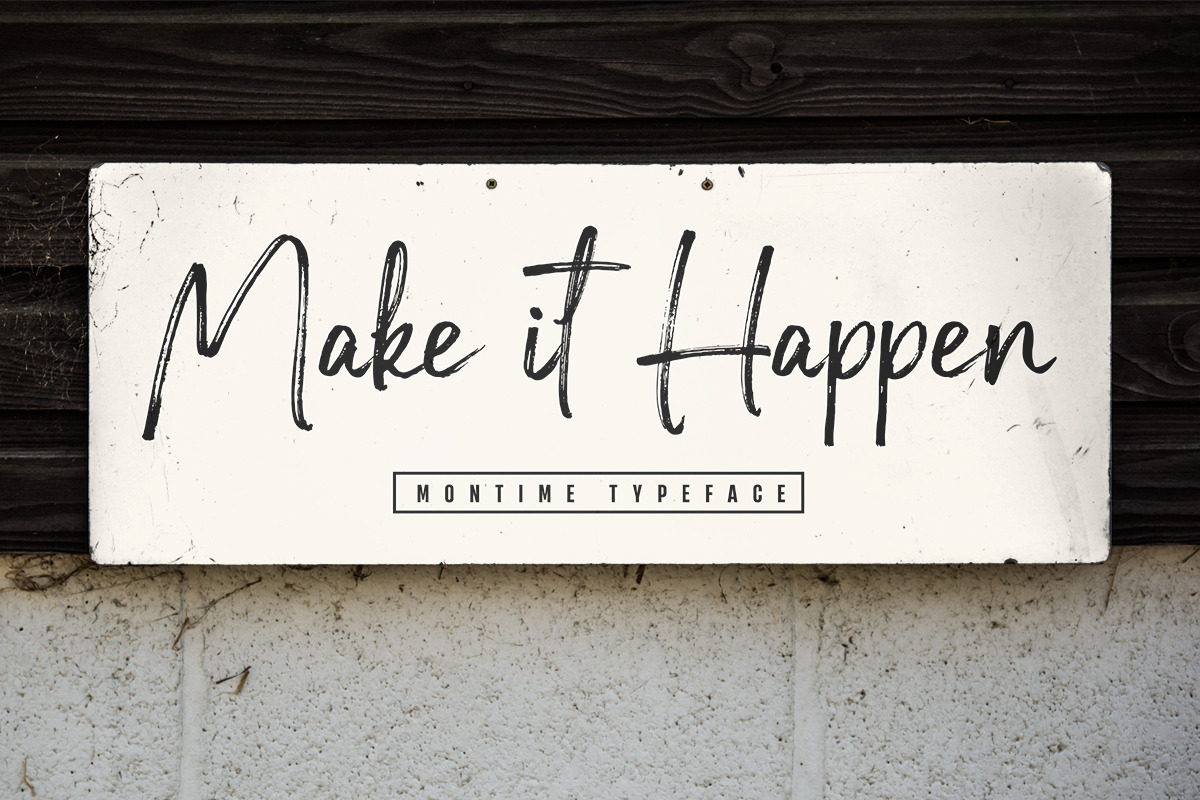 Montime, a Handwritten Font by Lucky Type (Photo 6 of 14)
