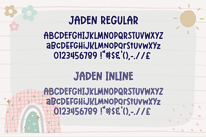 Jaden FD - Cute Layered Font