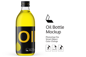 Oil Bottle Mockup