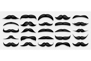 Various Black Mustache Collection