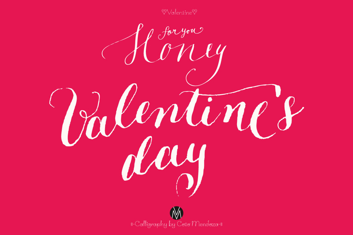 Valentine´s calligraphy, a Decorative Illustration by MendozaVergara (Photo 1 of 5)
