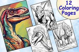 Dinosaur Coloring Pages for Kids