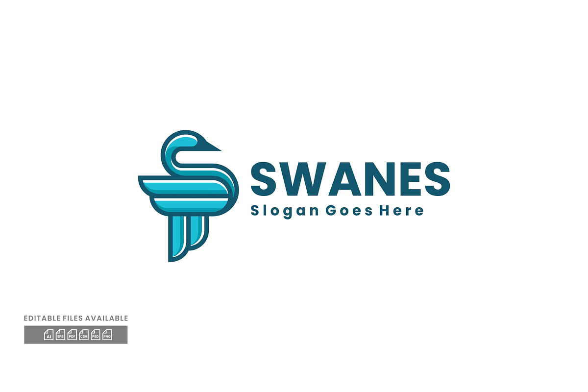 Swanes Simple Mascot Logo, a Branding & Logo Template by ivan_artnivora
