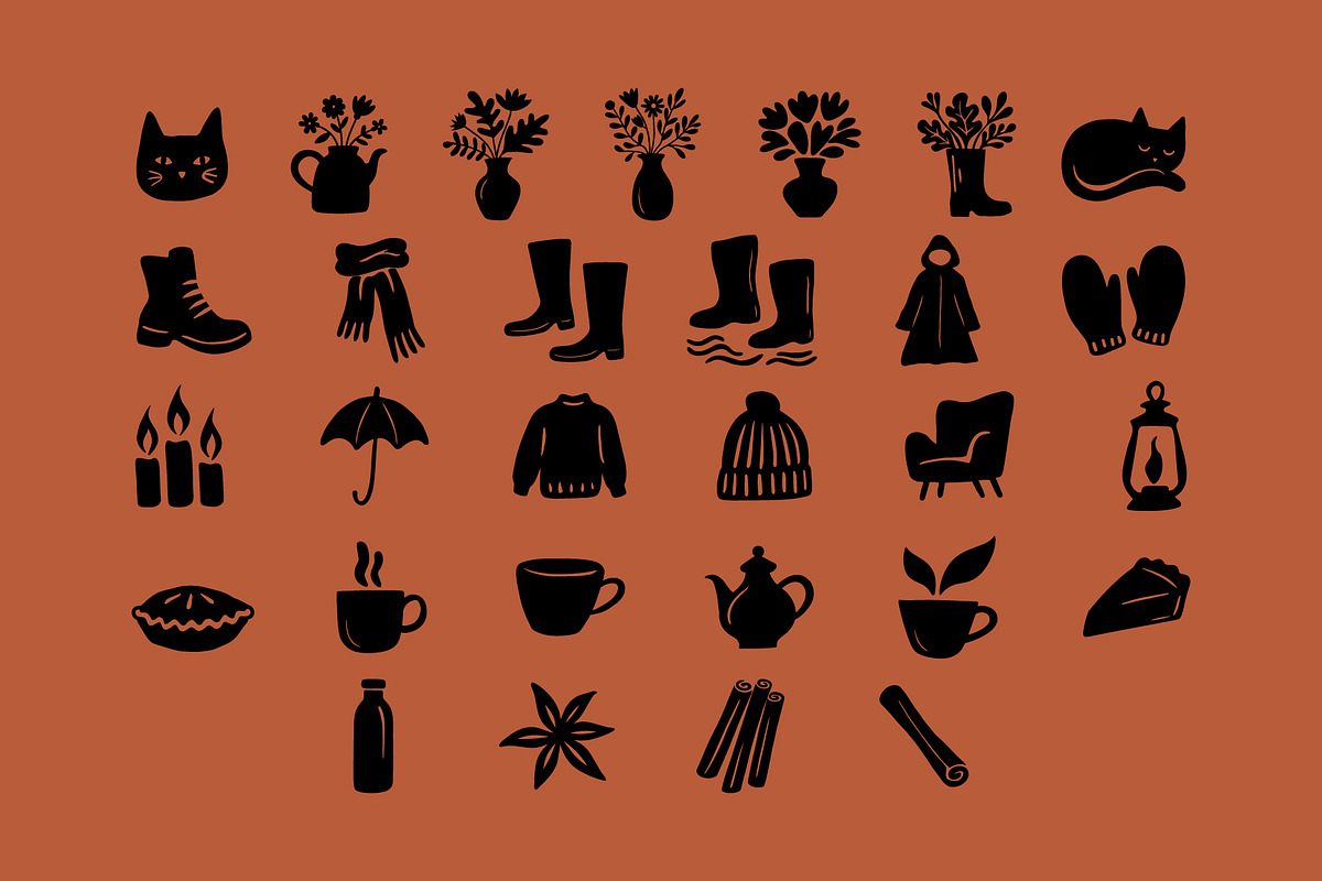 Autumn Nature & Botanical Clipart, a Decorative Illustration by NatalieArtShop (Photo 7 of 16)