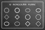 Black Monogram Creator with Frames, a Font by Gennadi Digital Studio (Thumbnail 3 of 5)