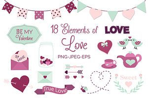 Valentines Day Elements