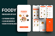 Foody-Food Delivery App UI Kit, an UI Kit Template by e-artdesign (Thumbnail 1 of 4)
