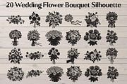 Wedding Flower Bouquet Silhouette, an Object Graphic by Creativeshirt (Thumbnail 1 of 20)