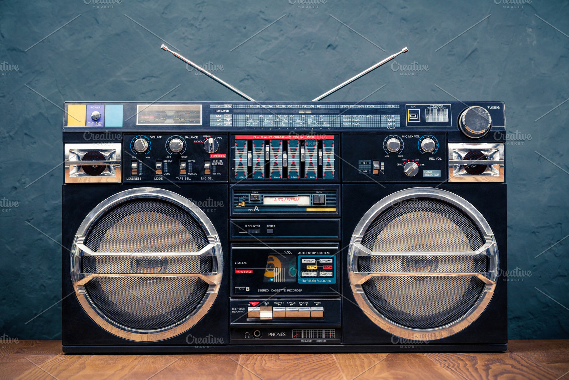 Retro boombox, a Technology Photo by BrAt82