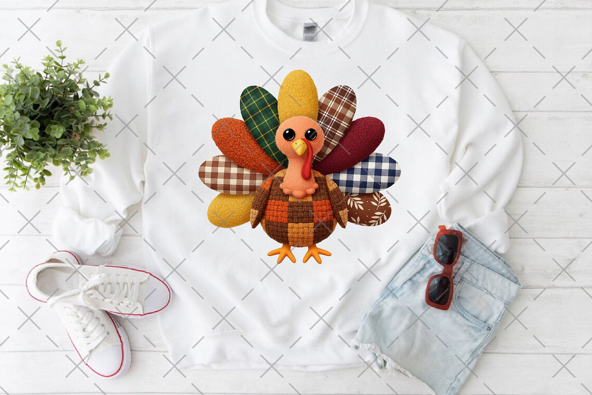 Thanksgiving Png Yarn Crochet Turkey, an Illustration by Craft Nest (Photo 6 of 6)