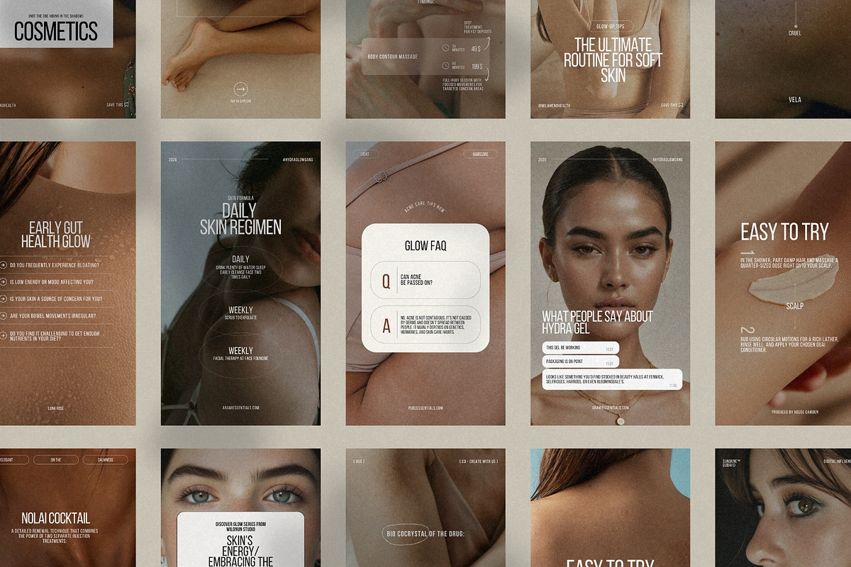 Calm Skincare Story Canva Design preview 6
