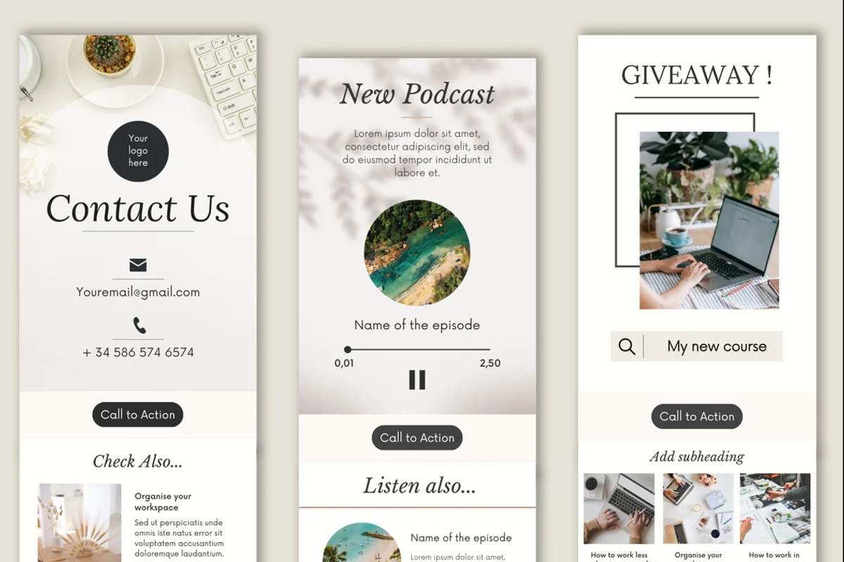 50 Mailchimp Templates, a Templates & Theme by PittaFinePrint (Photo 6 of 8)