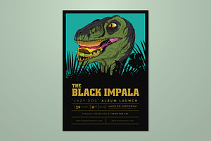 Raptor Burger Vector Art Flyer, a Flyer Template by ashenterprise