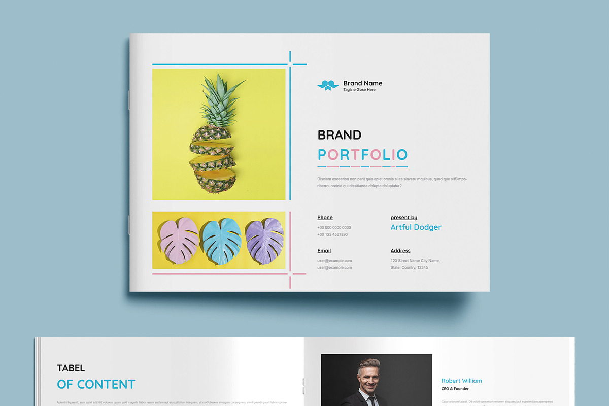 Minimal Brand Portfolio Template, a Brochure Template by MightyDesign (Photo 2 of 9)