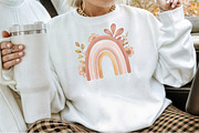 Watercolor Boho Rainbows Clipart, an Illustration by Sublimation Artist (Thumbnail 4 of 6)