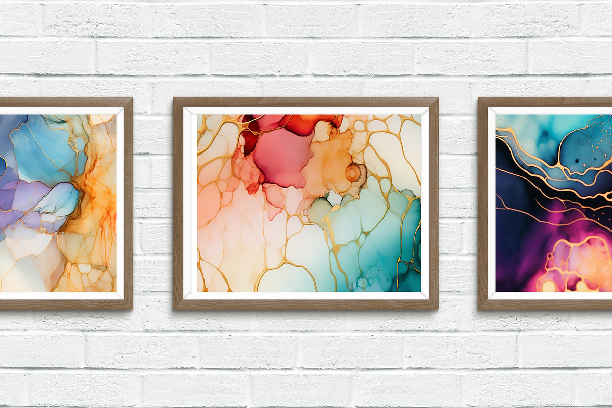 Multicolor Alcohol Ink Patterns, a Pattern Graphic by Skritch Studio (Photo 8 of 8)