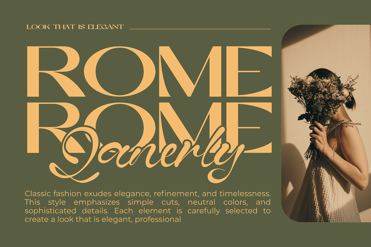 Baner - Sans Luxury Typeface, a Sans Serif Font by MaikoHatta (Photo 2 of 8)