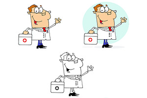 Doctor Man Collection, a Healthcare Illustration by HitToon