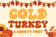 Cold Turkey is a retro groovy font, a Handwritten Font by Brown Cupple (Thumbnail 1 of 6)