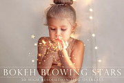 Blowing bokeh stars overlays, an Object Graphic by Paper Farms (Thumbnail 1 of 6)