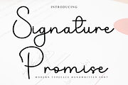 Signature Promise, a Handwritten Font by FreshTypeINK (Thumbnail 1 of 7)