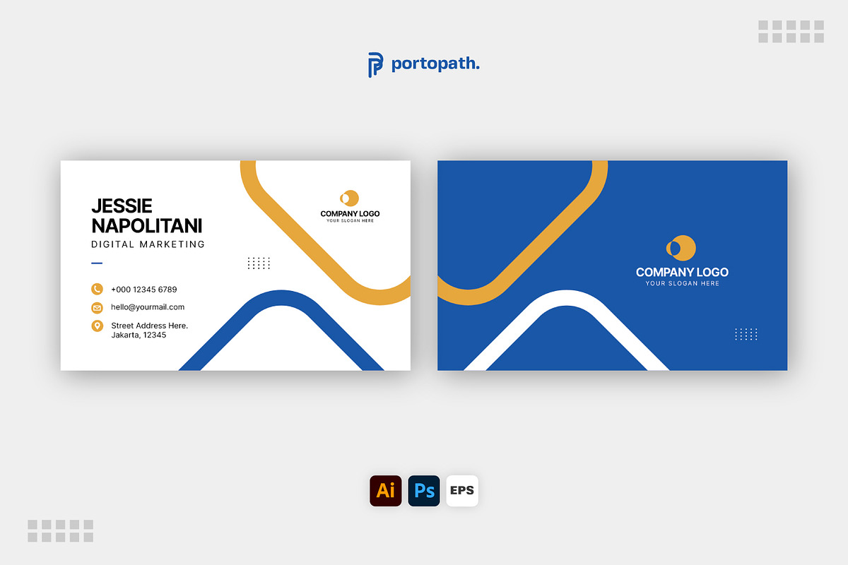 Business Card Template, a Business Card Template by Portocraft (Photo 2 of 2)