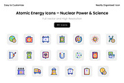 Atomic Energy Icons – Nuclear Power, an Icon by Wencory (Thumbnail 2 of 2)