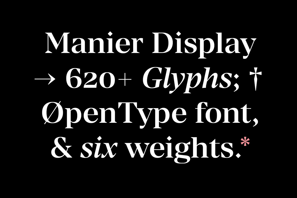 Manier – Sharp Serif Typeface, a Serif Font by Piotr Łapa (Photo 9 of 15)