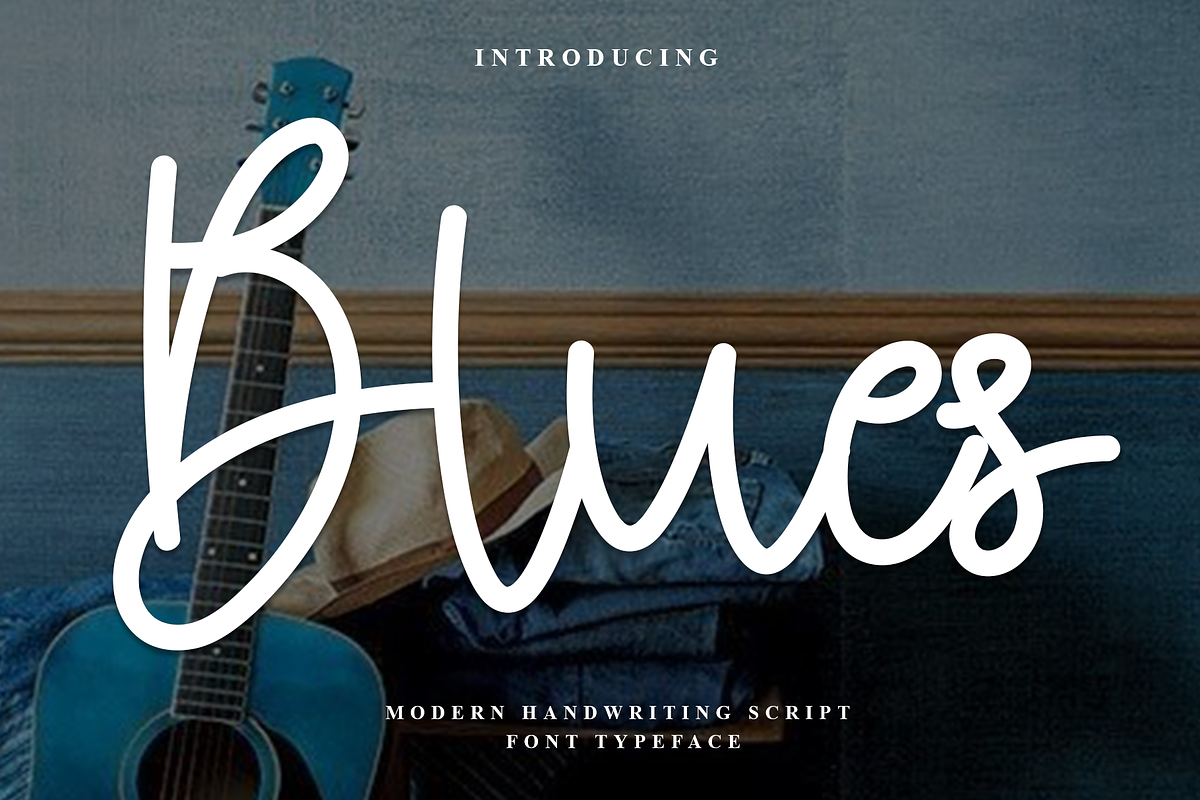 Blues, a Handwritten Font by FreshTypeINK (Photo 1 of 6)
