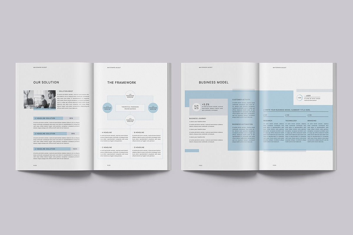 Business White Paper Template, a Brochure Template by Designsoul14 (Photo 8 of 12)