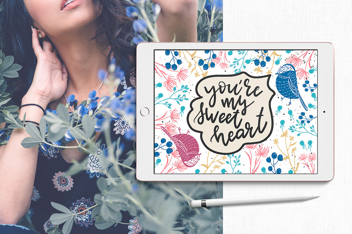 Flora&Bird - Brush Box for Procreate, a Brush Add-On by Gray Cat Graphics (Photo 7 of 10)