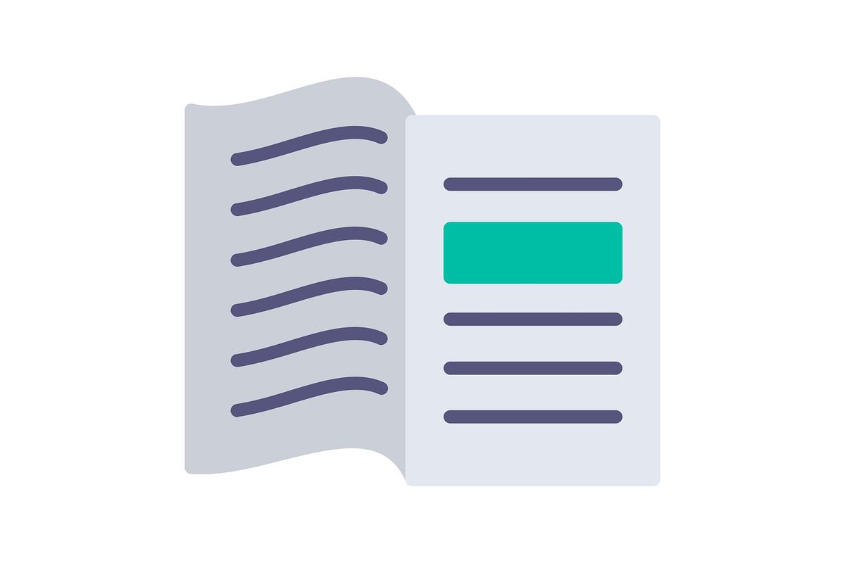 Open Book Flat Icon, a Duotone Icon by Pexelpy (Photo 1 of 2)