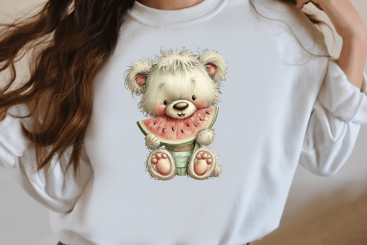 Whimsical Summer teddy bear Clipart, an Illustration by Designworld (Photo 6 of 7)