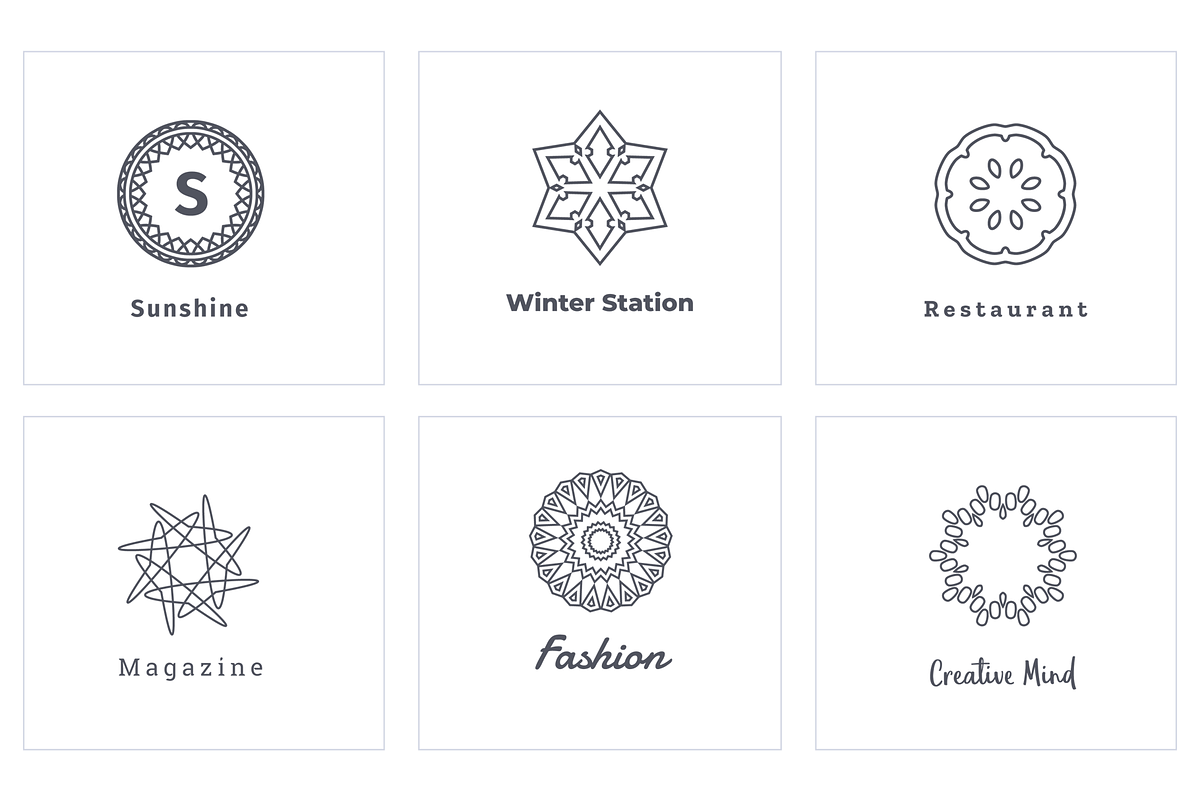 Logo Creator Round Shapes Edition, a Branding & Logo Template by Reshapely