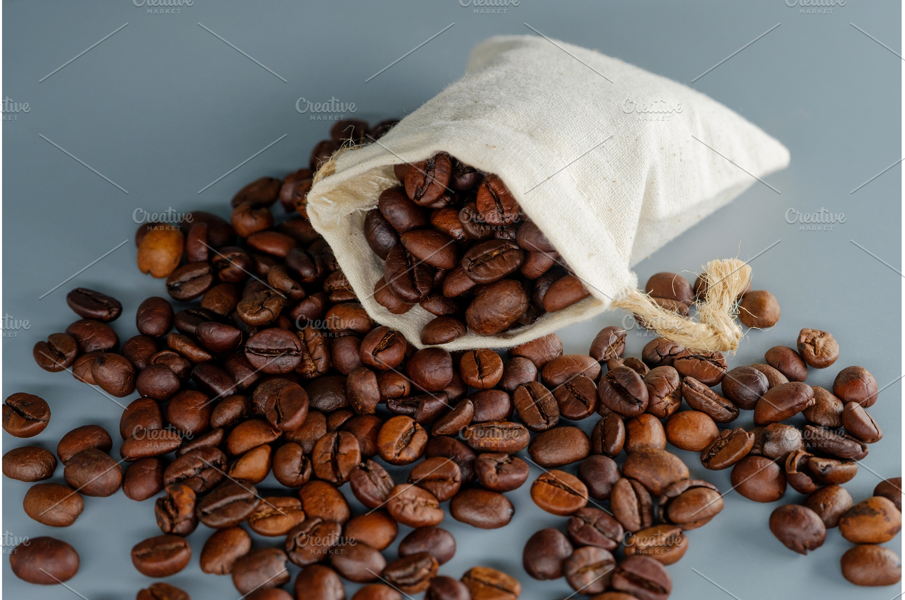 Roasted Coffee Beans in a Sack, a Food & Drink Photo by Rohan Photography