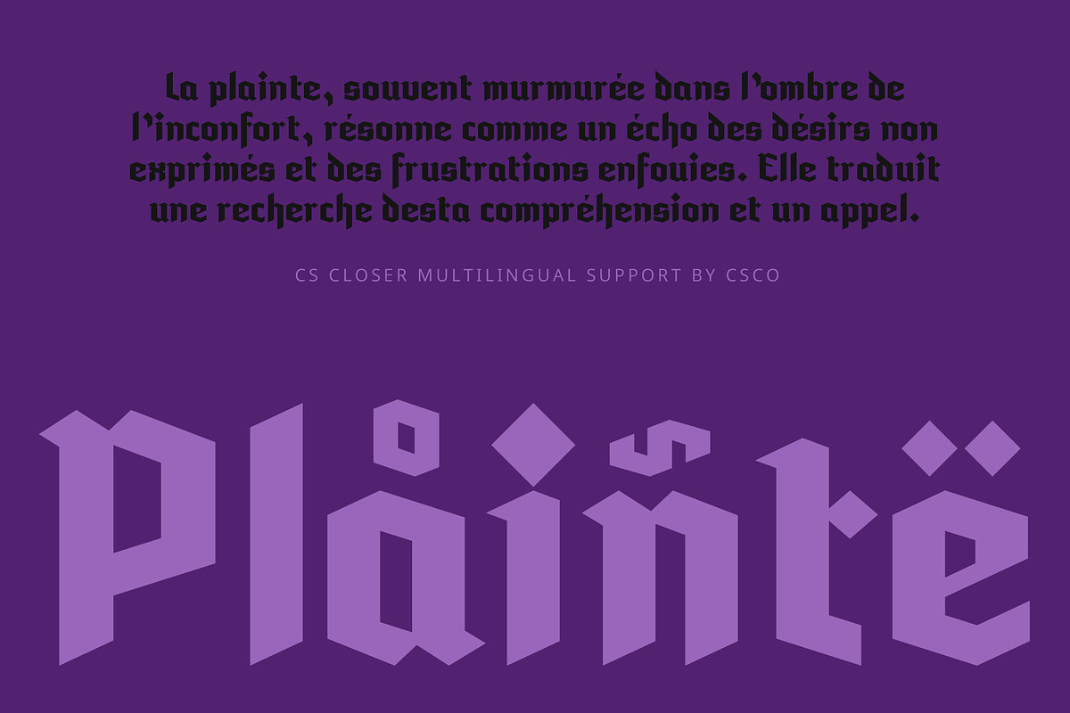 CS Closer – Gothic Font, a Sans Serif Font by Craft Supply Co. (Photo 4 of 8)