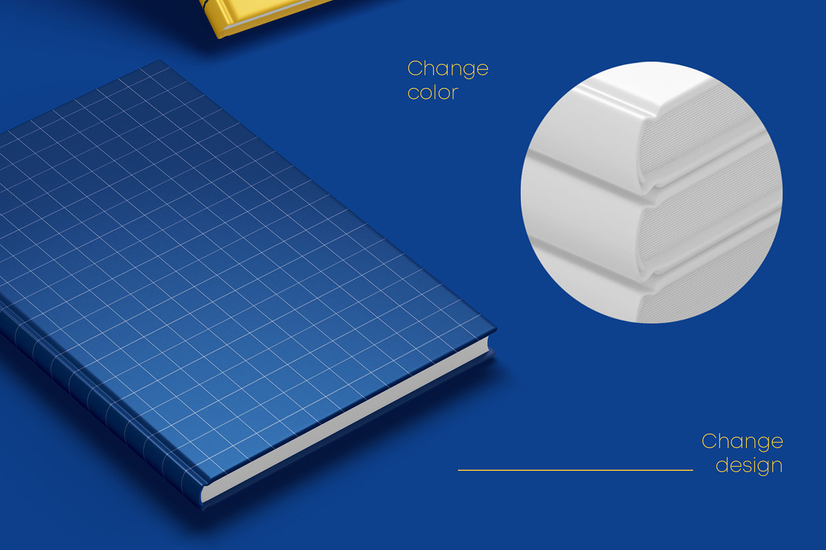 8 Book Cover Mockup Set, a Print Template by Graphic Bird (Photo 2 of 11)