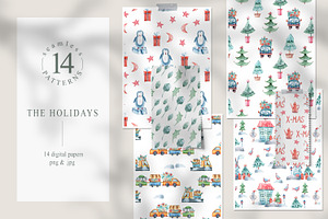 CHRISTMAS seamless patterns