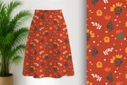 Terra Cotta Abstract Floral Seamless, a Pattern Graphic by Sharon Schwalbe (Thumbnail 1 of 4)