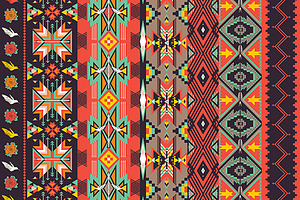 Ethnic Pattern In Aztec Style