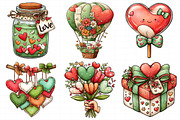 Whimsical Valentine Clipart Png, an Illustration by Daily.Designs (Thumbnail 3 of 7)