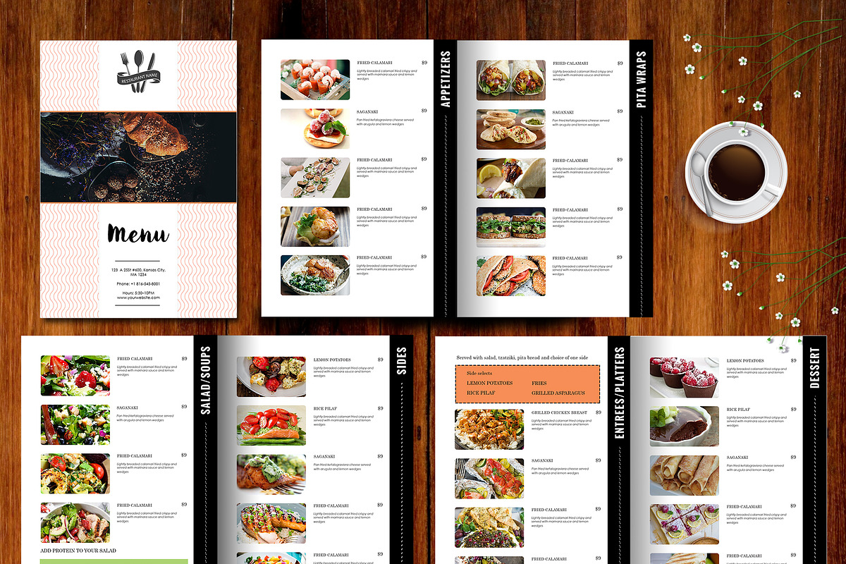 Restaurant Menu Template, a Brochure Template by AIW SOLUTIONS (Photo 1 of 6)