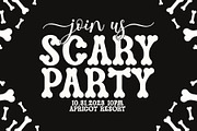 Wild Bone - All Caps Spooky Font, a Serif Font by Airotype (Thumbnail 5 of 8)