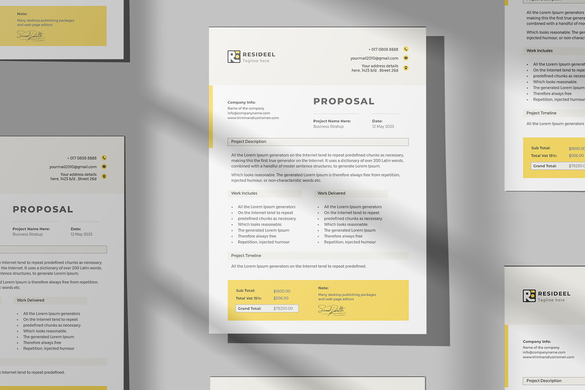 Business Proposal, Invoice Template preview 5