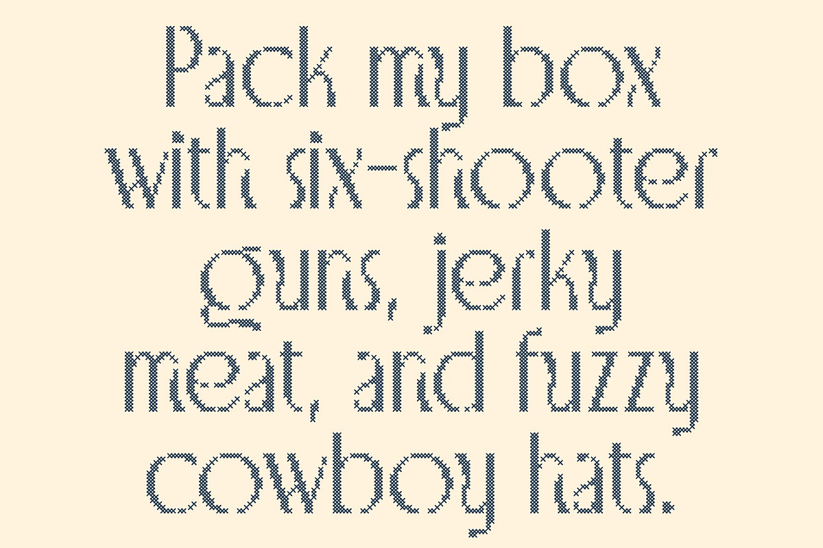 CS Akagi Stitched, a Sans Serif Font by Craft Supply Co. (Photo 6 of 8)