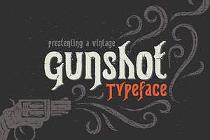 Gunshot typeface, a Font by Gleb Guralnyk