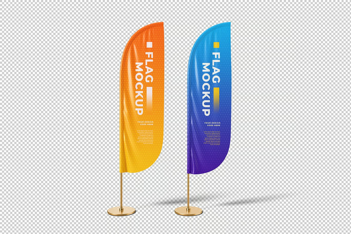 Feather Flag Mockup, an Advertising Mockup by zpackcreative (Photo 5 of 5)