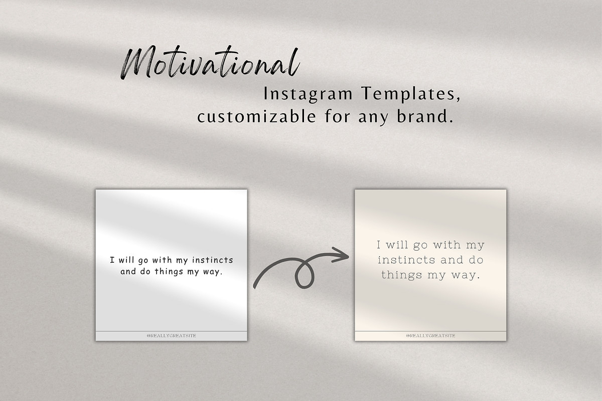 Instagram Success Affirmation Post, a Social Media Template by ...