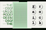 Gail Rock - Typewriter Branding Font, a Sans Serif Font by Casloop Studio (Thumbnail 5 of 9)